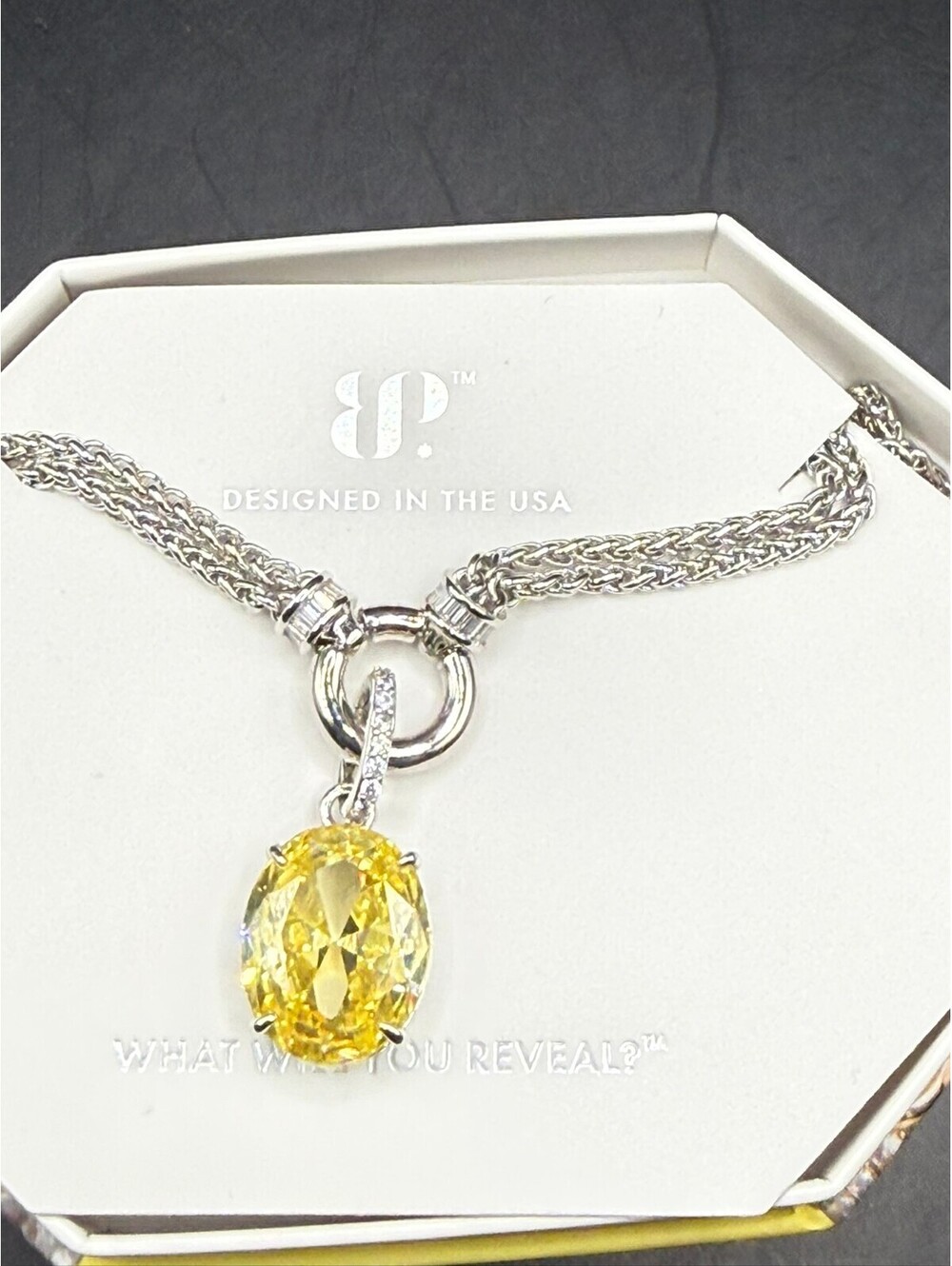 Bomb Party November 2025 This Shape This Time Citrine Necklace